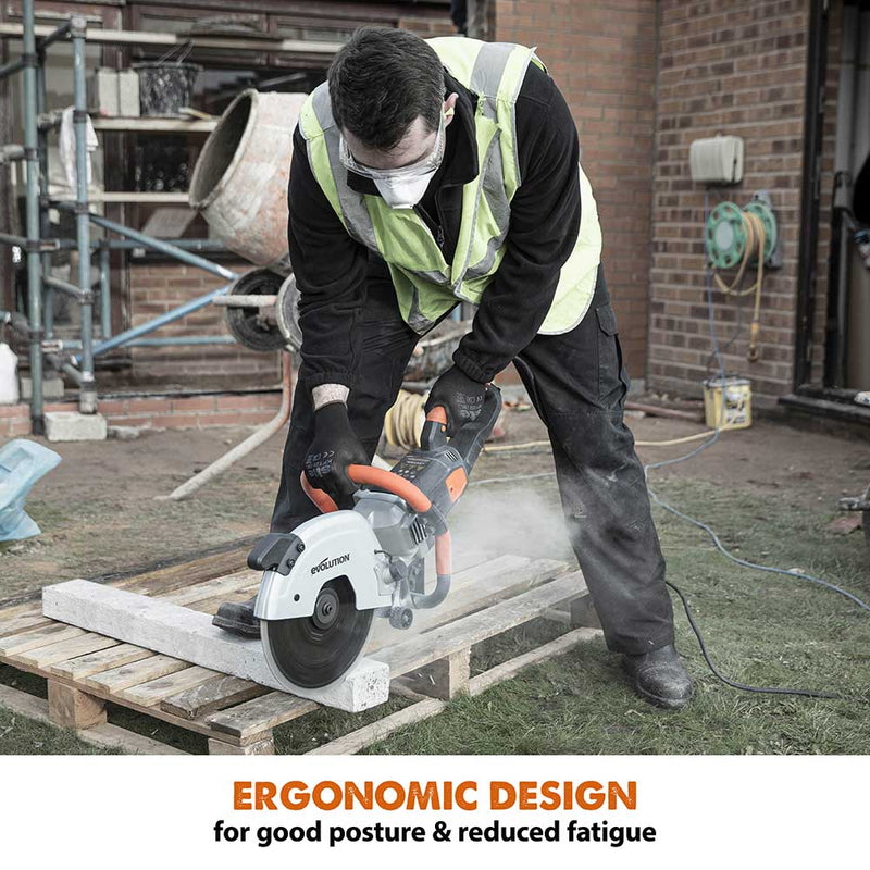 Evolution R300DCT 300mm 12" Electric Disc Cutter, Concrete Saw, Refurbished B-Stock - Evolution Power Tools UK