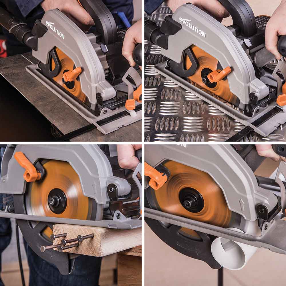 Evolution 1200w 240v 185mm corded circular saw r185ccsl240 new arrivals