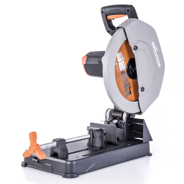 Evolution R355CPS 355mm Chop Saw with TCT Multi-material Cutting Blade - Evolution Power Tools UK
