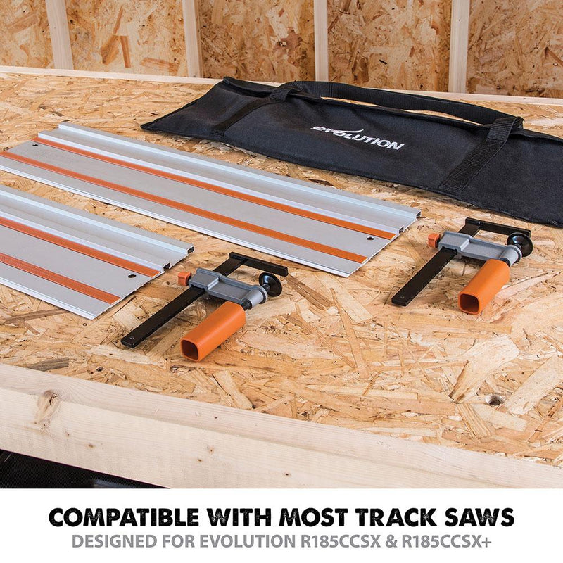 Evolution ST1400 1.4m Track (700mm x2) with Connectors - Evolution Power Tools UK