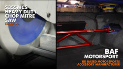 BAF Motorsport Rely On Evolution's New S355MCS Heavy Duty Chop Mitre Saw To Get The Job Done