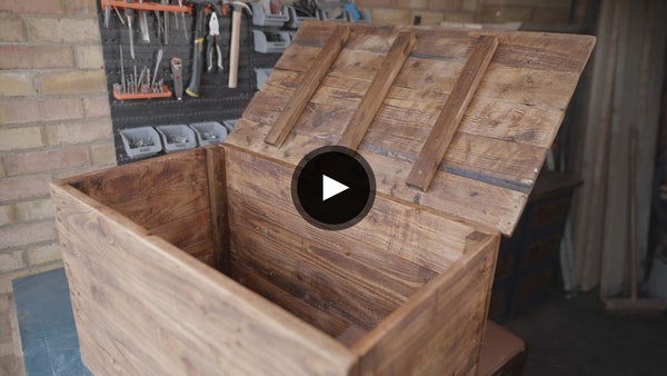 Build a toy box from pallet wood with DIY mum, Kayleigh - Evolution Power Tools UK