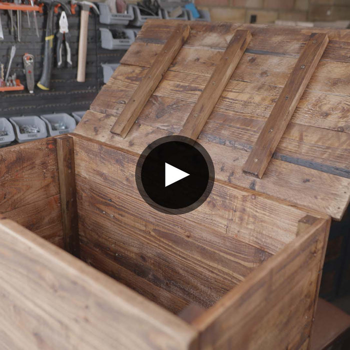 Build a toy box from pallet wood with DIY mum, Kayleigh - Evolution Power Tools UK