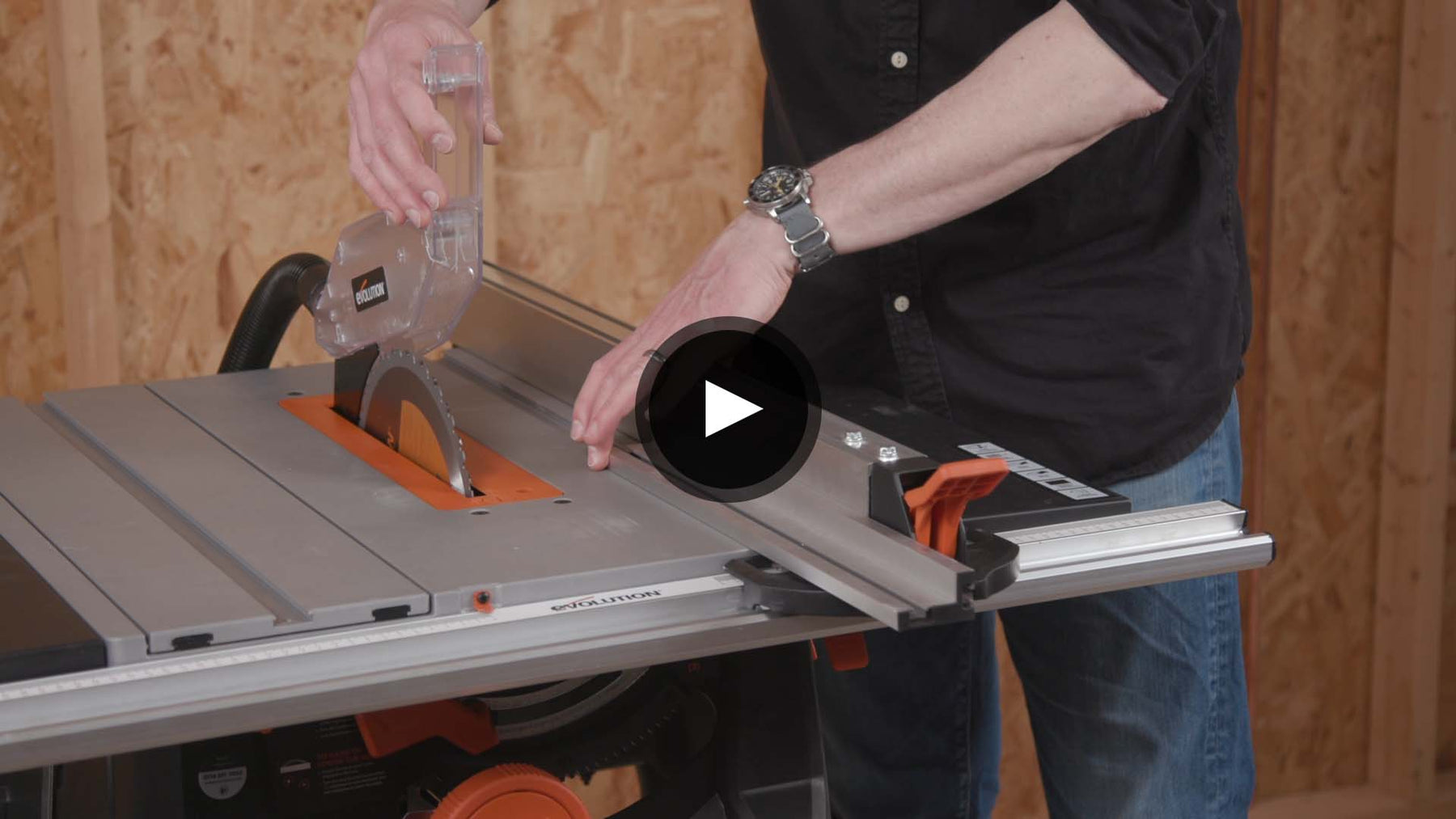 Real-time setup and calibration of the RAGE5-S table saw - Evolution Power Tools UK