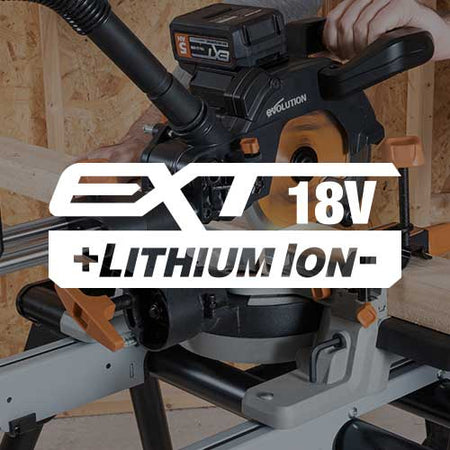 Evolution EXT Cordless 18v Li-Ion | Evolution Power Tools UK