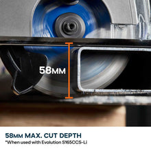 Evolution 165mm Mild Steel Cutting 40T TCT Circular Saw Blade Optimized For Cordless