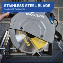 Evolution 355mm Stainless Steel Cutting 90T Chop Saw Blade S355TCT-90CS-G2