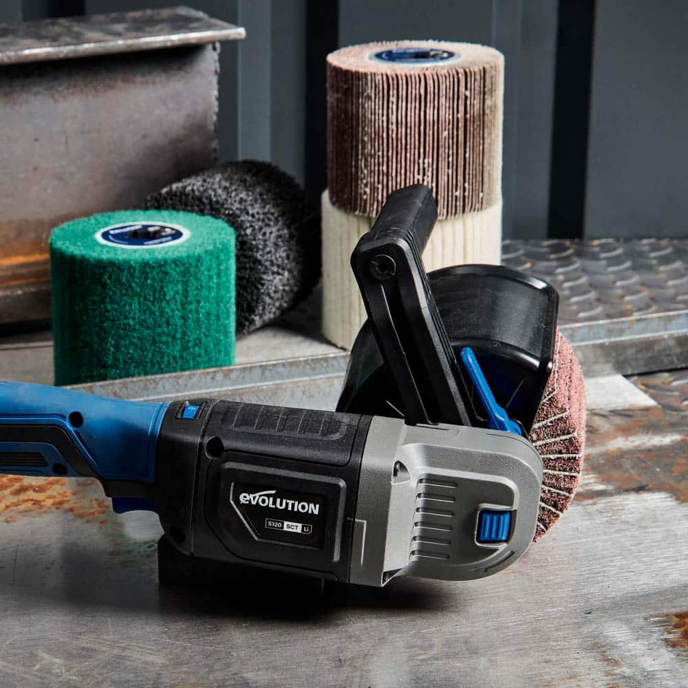 120mm Stripping, Sanding and Polishing Drums For Evolution  Cordless Surface Conditioner S120SCT-Li