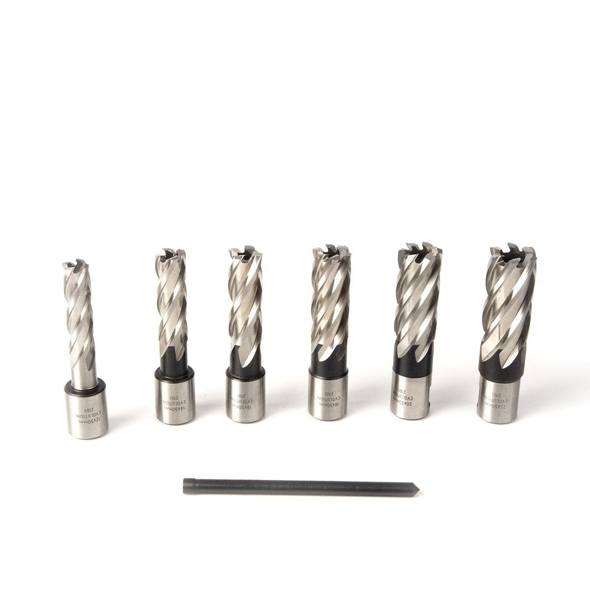 Annular Mag Drill Cutter Kit 6-Piece (50mm Depth)