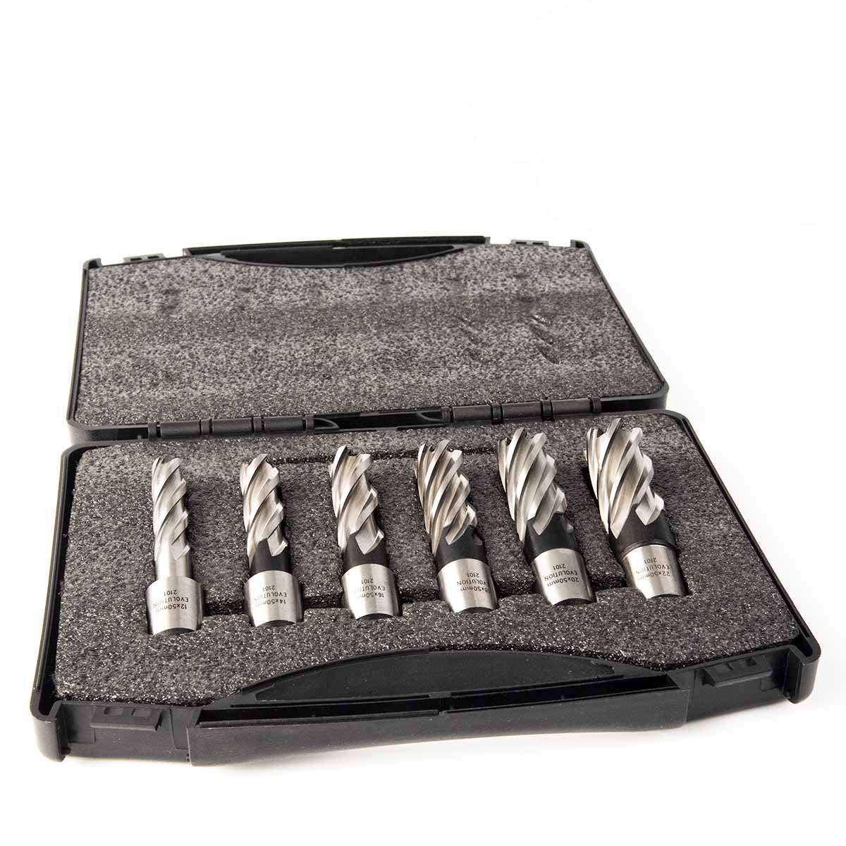 Evolution Cyclone Annular Mag Drill Cutter Kit 6-Piece 50mm Depth