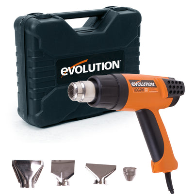 Evolution HDG200 Professional Adjustable 2,000 Watt Digital Heat Gun with LCD Screen(230v)