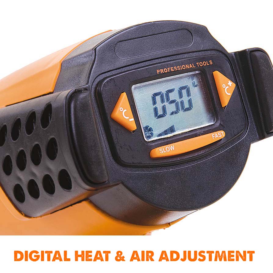 Evolution HDG200 Professional Adjustable 2,000 Watt Digital Heat Gun with LCD Screen(230v)