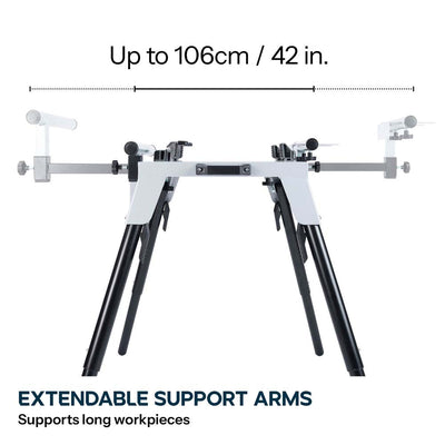 Evolution Chop Saw Stand With Telescopic Arms And Folding Legs for 355CPS Saws