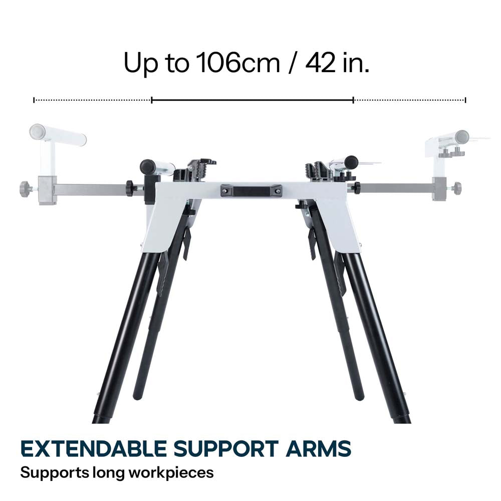 Evolution Chop Saw Stand With Telescopic Arms And Folding Legs for 355CPS Saws