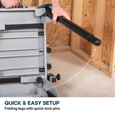 Evolution Chop Saw Stand With Telescopic Arms And Folding Legs for 355CPS Saws