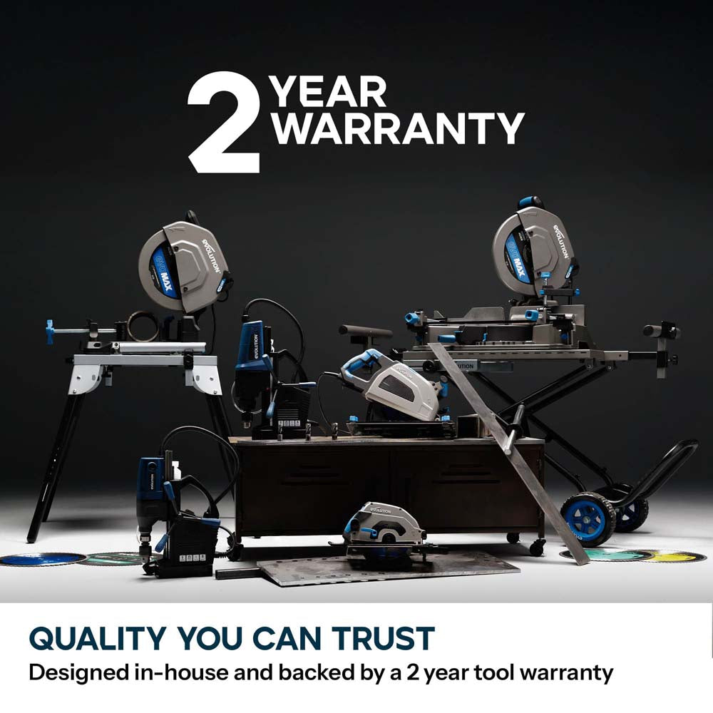 Evolution Chop Saw Stand With Telescopic Arms And Folding Legs for 355CPS Saws