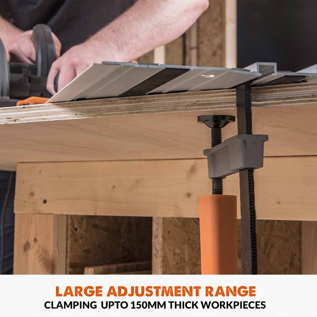 Evolution R185CCSX+ Circular Saw & ST2800-G2 Universal 2.8m Track Bundle (2x 1400mm ) With Self-Aligning Connectors