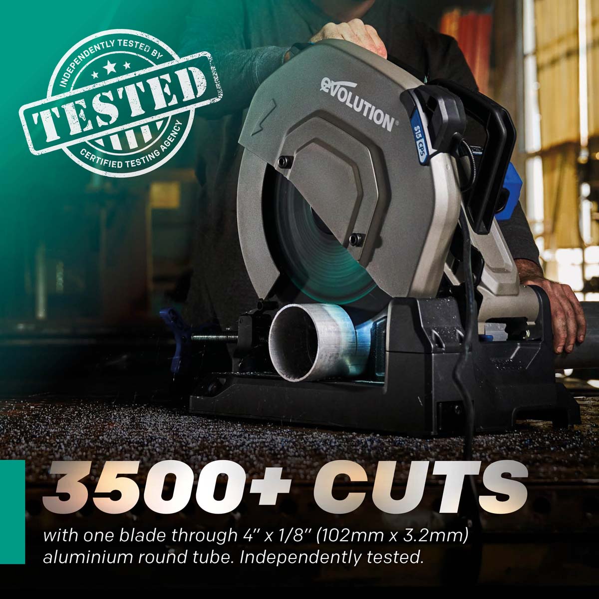 EVOMAX 355mm 100-Teeth Tungsten Carbide Blade for Professional Heavy Duty Aluminium Cutting