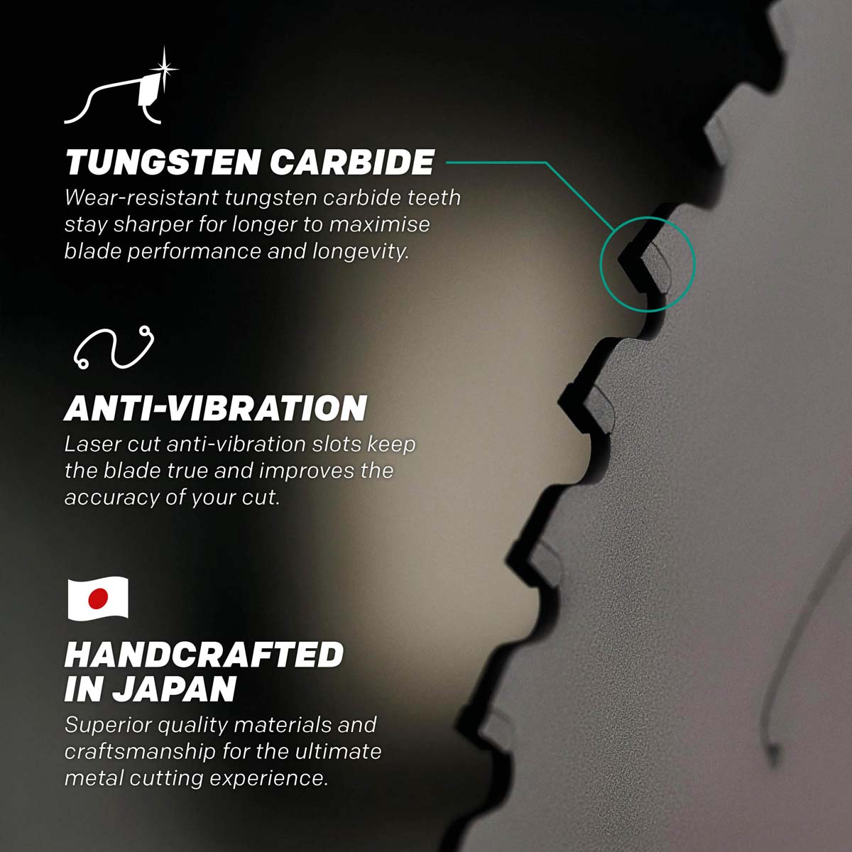 EVOMAX 355mm 100-Teeth Tungsten Carbide Blade for Professional Heavy Duty Aluminium Cutting