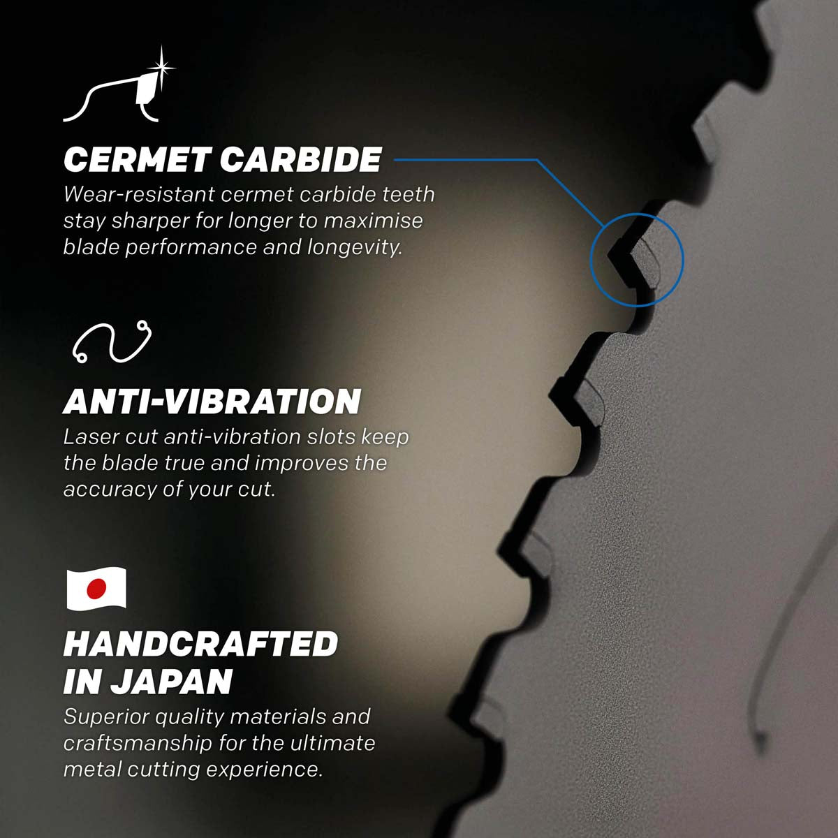 EVOMAX 355mm 80-Teeth Cermet Carbide Blade for Professional Heavy Duty Mild Steel Cutting