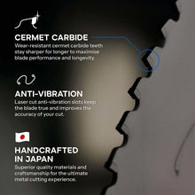 EVOMAX 355mm 80-Teeth Cermet Carbide Blade for Professional Heavy Duty Mild Steel Cutting