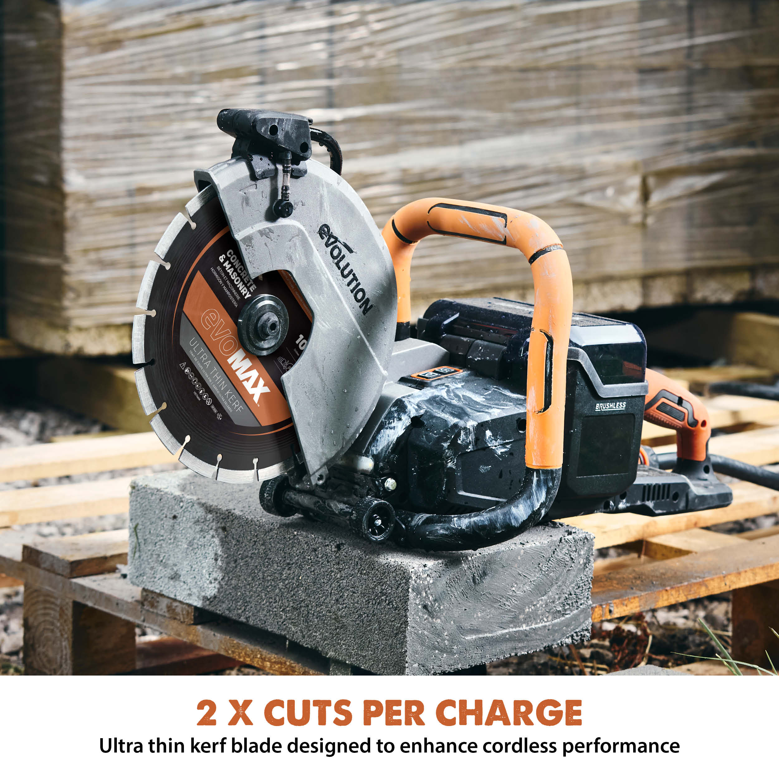 Evolution EVOMAX 260mm Ultra Think Kerf, Premium Diamond Blade, 22.2mm Bore