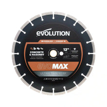 Evolution EVOMAX 300mm Ultra Think Kerf, Premium Diamond Disc Cutter Blade, 22.2mm Bore