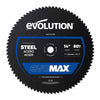 EVOMAX 355mm 80-Teeth Cermet Carbide Blade for Professional Heavy Duty Mild Steel Cutting