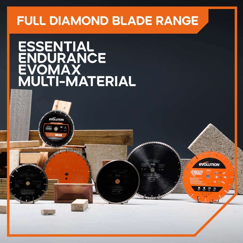 Evolution 150mm Essential Diamond Mini Disc Cutter Blade, 22.2mm Bore