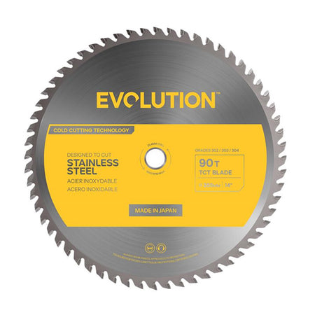 Evolution 355mm Stainless Steel Cutting 90T Chop Saw Blade S355TCT-90CS-G2