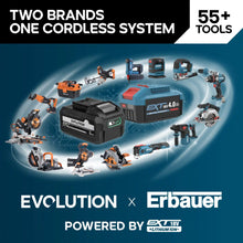 Evolution Cordless R255SMS-DB-Li  Double Bevel Mitre Saw & XL Stand