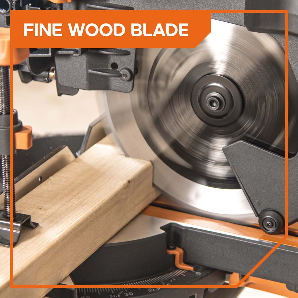 Evolution 255mm Fine Cut 60T Wood Blade For Table & Mitre Saws