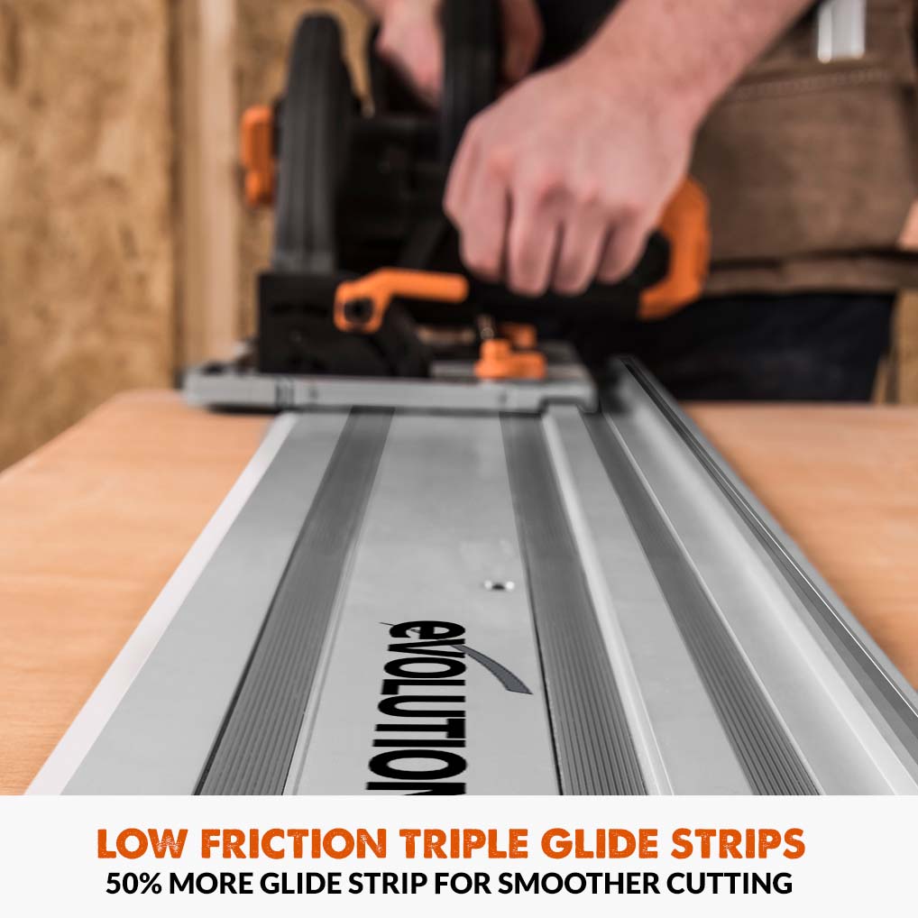 Evolution R185CCSX-Li 185mm Cordless Circular Saw & ST2800-G2 Universal 2.8m Track Bundle