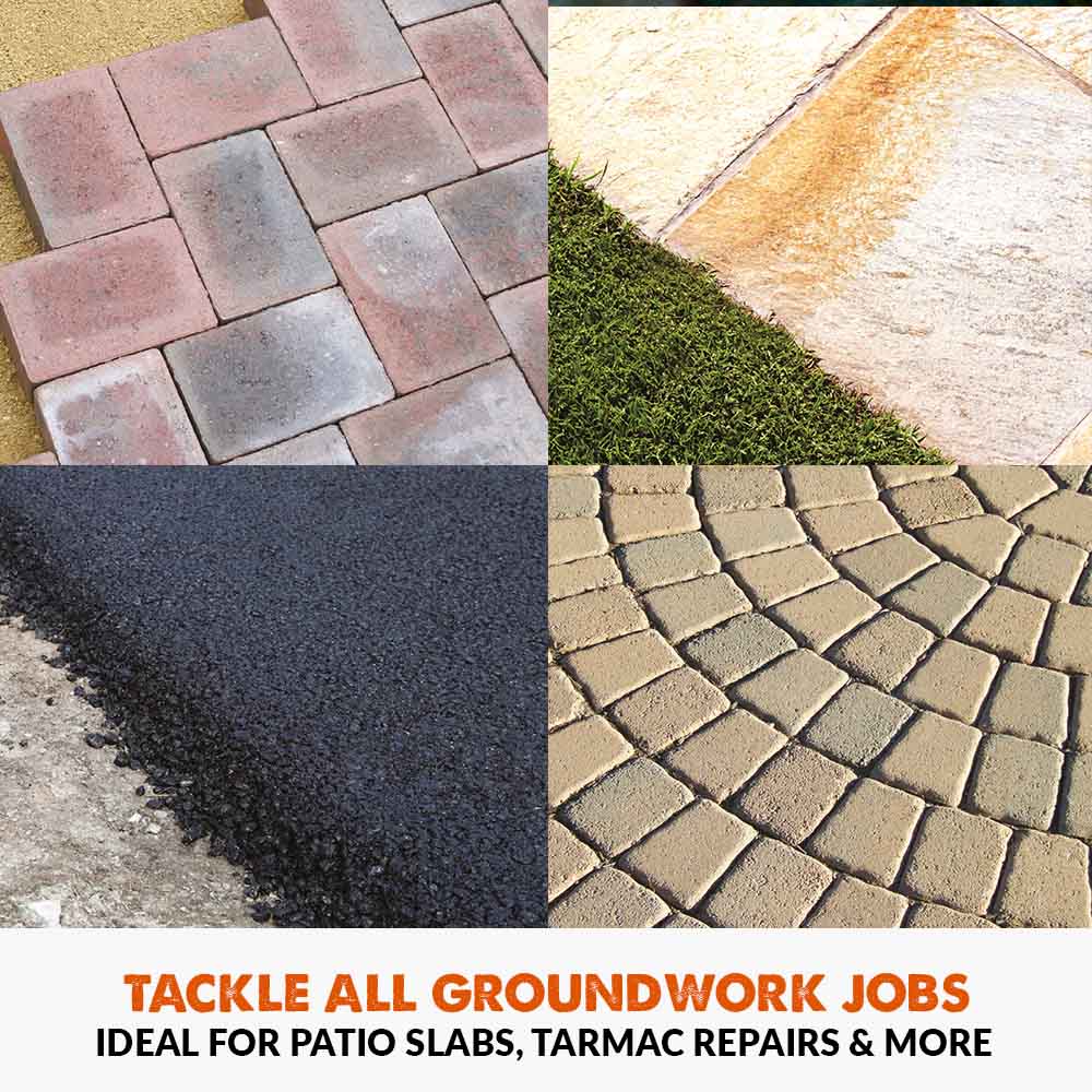 Evolution Hulk Electric Wacker Plate  - Compact Power for DIY Landscaping and Groundwork | H320-E