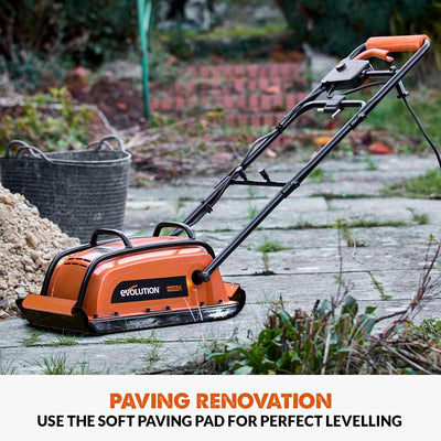 Evolution Hulk Electric Wacker Plate  - Compact Power for DIY Landscaping and Groundwork | H320-E