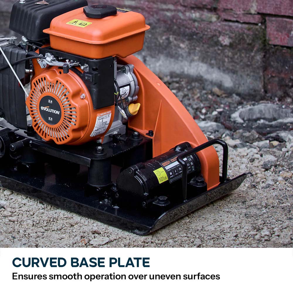 Evolution Hulk Petrol Wacker Plate & Paving Pad Bundle | H320-P