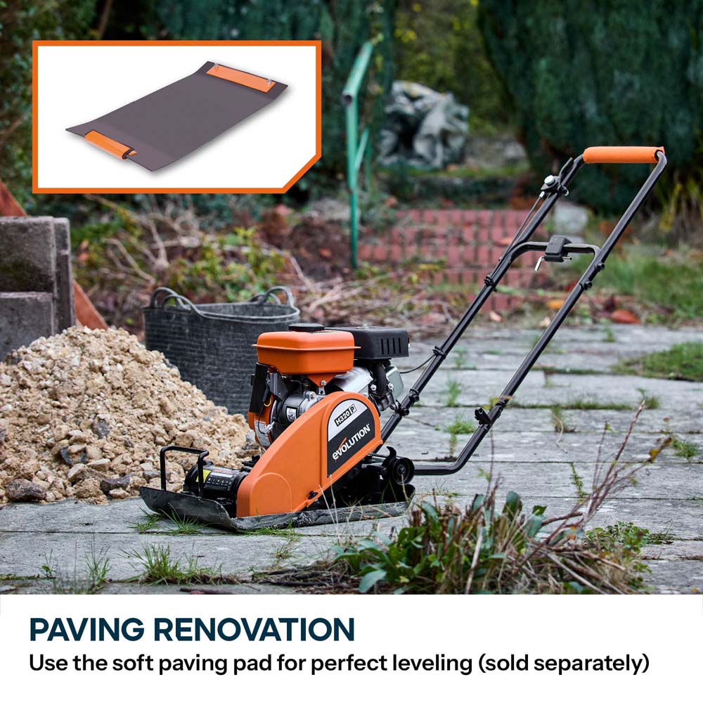 Evolution Hulk Petrol Compactor Wacker Plate - for Trade & DIY Groundwork | H320-P