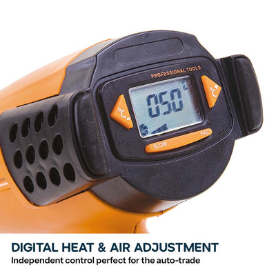 Evolution HDG200 Professional Adjustable 2,000 Watt Digital Heat Gun with LCD Screen(230v)