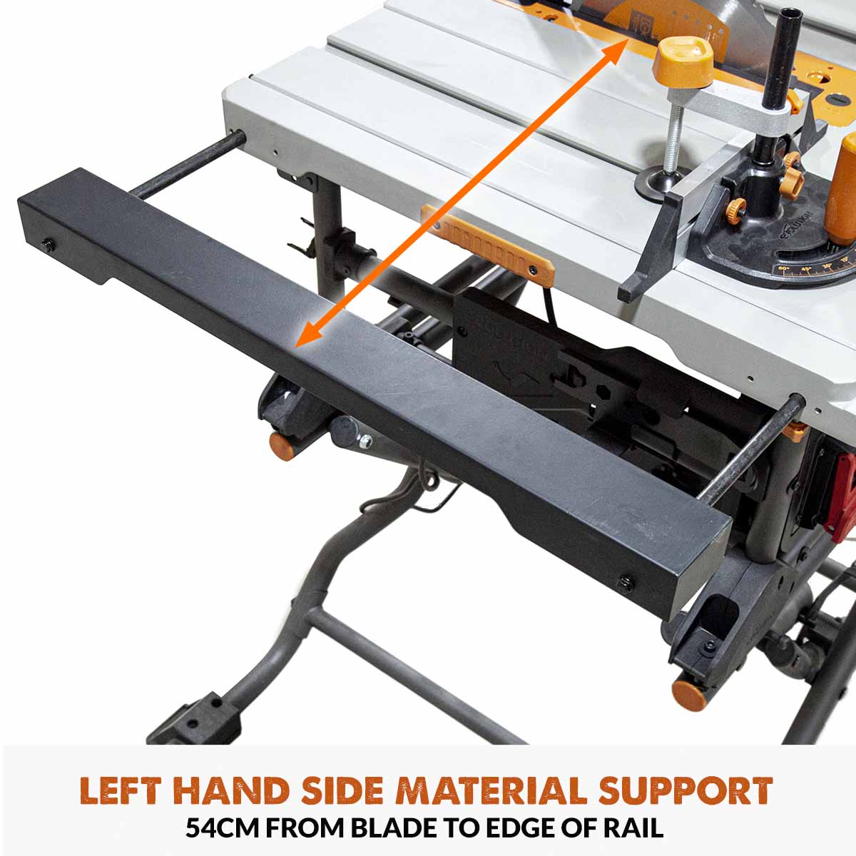 Left Side Table Extension For Evolution R255TBL/+ Portable Table Saws ...