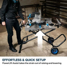 Evolution S355MCS Mitre Chop Saw Wheeled Stand With Powerlift Assist