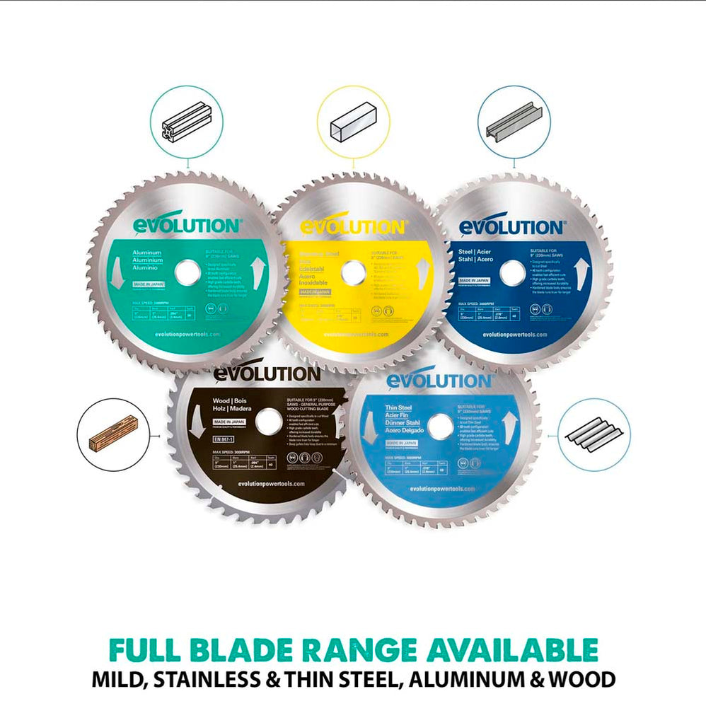 Mitre Saw Blades — Evolution Power Tools UK