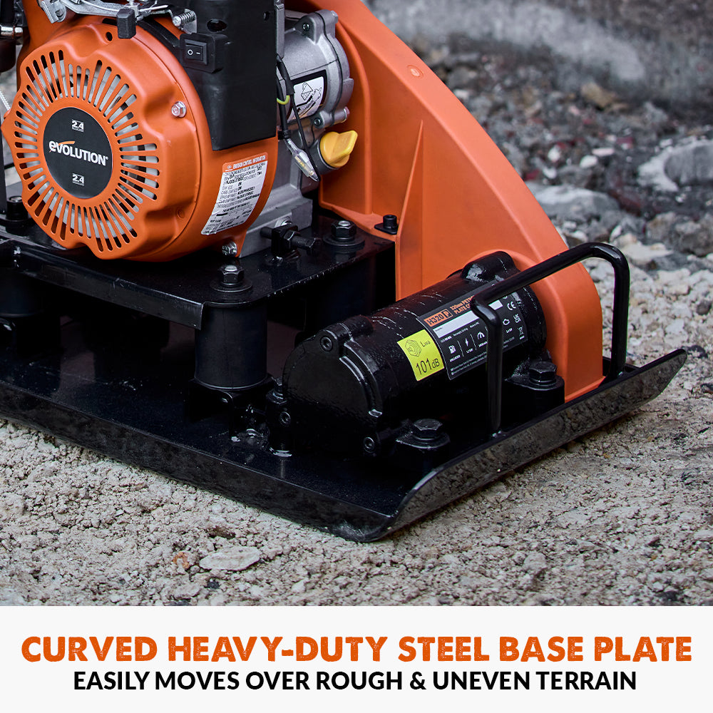 Evolution Hulk Petrol Wacker Plate & Paving Pad Bundle | H320-P