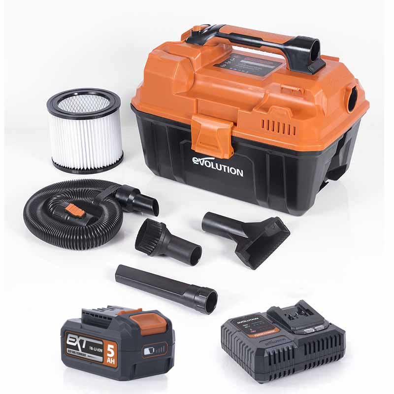 Evolution Cordless R11VAC-Li Wet And Dry Workshop Vacuum 18v Li-Ion EXT