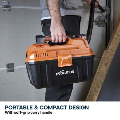 Evolution Cordless R11VAC-Li Wet And Dry Workshop Vacuum 18v Li-Ion EXT