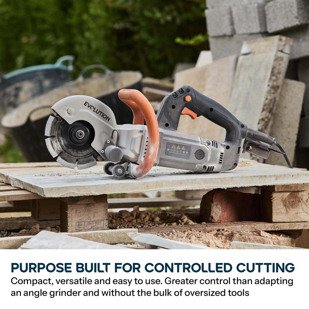 Evolution R150DCT-SE 150mm Mini Disc Cutter Concrete Saw with Essential Diamond Blade
