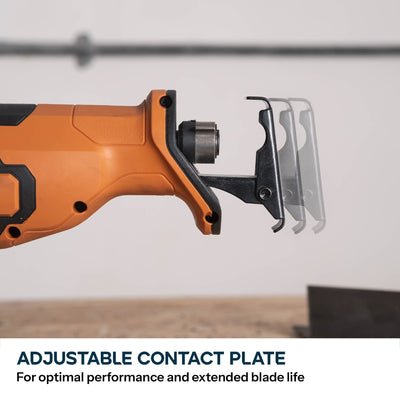 Evolution Cordless Reciprocating Saw 18v Li-Ion EXT Including Multi-Material Blades | R150RCP-Li
