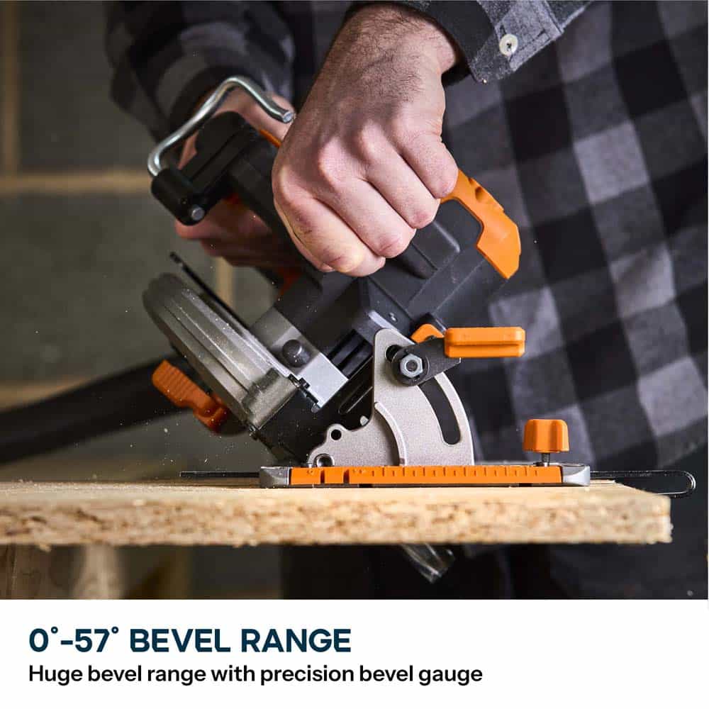 Cordless Evolution R185CCS-Li 185mm Li-Ion EXT 18v Brushless Circular Saw With Multi-Material Blade