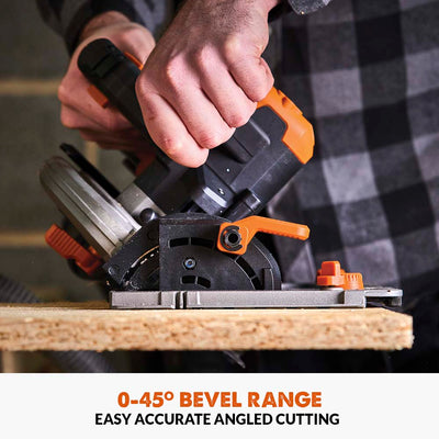 Evolution R185CCSX-Li 185mm Cordless Circular Saw & ST2800-G2 Universal 2.8m Track Bundle