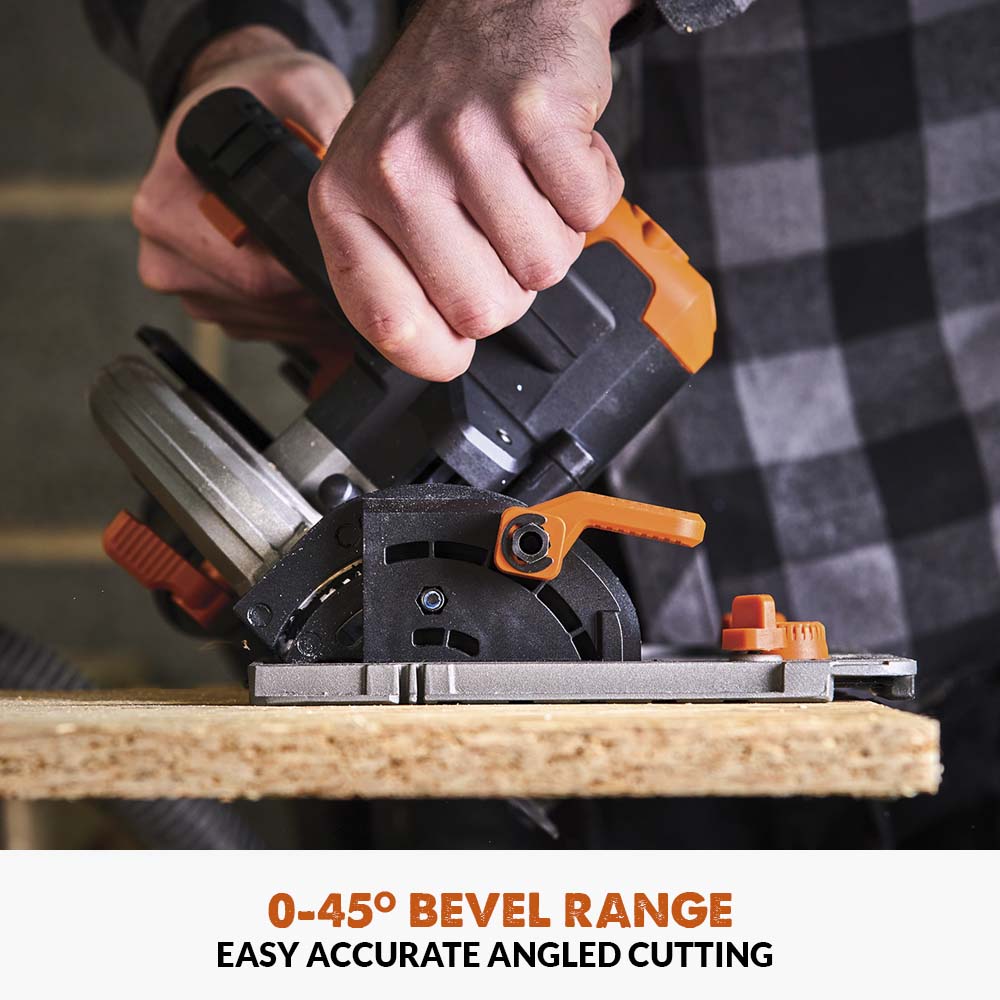 Evolution R185CCSX-Li 185mm Cordless Circular Saw & ST2800-G2 Universal 2.8m Track Bundle