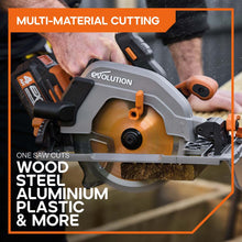 Evolution R185CCSX-Li 185mm Cordless Circular Saw & ST2800-G2 Universal 2.8m Track Bundle